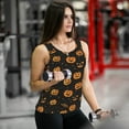 thumbnail image 6 of Womens Workout Tank Tops, halloween-pumpkins Racerback Tank Tops Quick Dry Vest Sleeveless Athletic Yoga Gym, 6 of 7