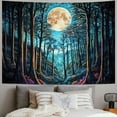 thumbnail image 2 of BCIIG Fantasy Forest Tapestry Tree of Life Tapestry Trippy Galaxy Moon Wall Tapestries Misty Forest Trees Tapestry Vintage Aesthetic Tapestry Wall Hanging for Bedroom Decor 40x30inch, 2 of 6