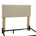 thumbnail image 3 of Wayton-Continental Sleep, Upholstered Fabric Headboard, Queen, Tan, 3 of 8