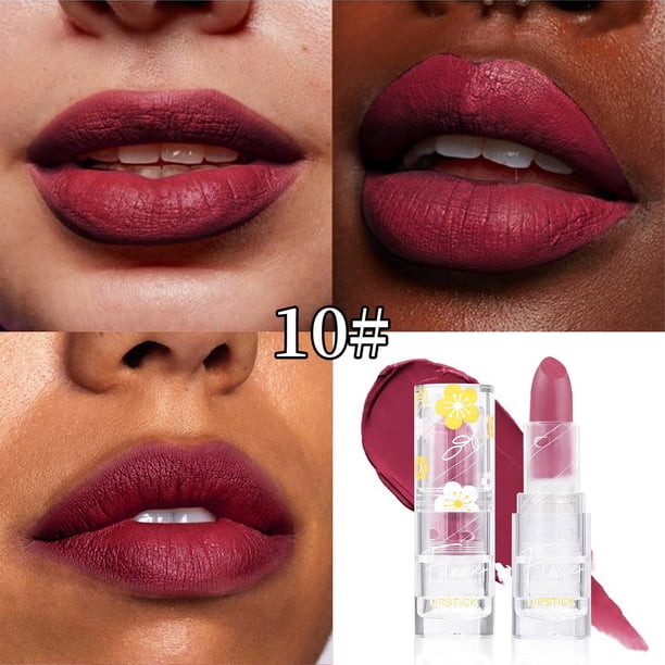 Hot6sl Ofertas Del Día Labial Mate 12 Colores, Maquillaje En Bruma, Resistente Al Agua, Labial Hidratante de Larga Duración