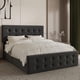 thumbnail image 1 of Yeshouse Marco de la cama con 4 cajones de almacenamiento, cabecera tapizada ajustable con ropa de cama amigable para la piel, sin necesidad de muelle de caja, 1 of 7