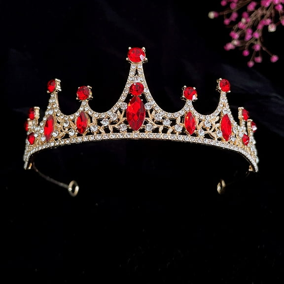 LOLIPPYY 1Pcs Tiara Crown Rhinestone Headband For Children Birthdays And Holiday Celebrations