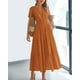 thumbnail image 2 of Vestido casual BTFBM para mujer, verano 2025, cuello en V, maxi con bolsillos, 2 of 9