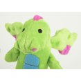 thumbnail image 2 of goDog® Dragons™ Skinny with Chew Guard Technology™ Durable Plush Squeaker Dog Toy, Small, Green, 2 of 7