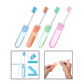 thumbnail image 1 of 4Pcs Portable Travel Folding Toothbrush with Box Durable Clean for Vacations Colco cepillo de dientes plegable, 1 of 8