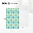thumbnail image 4 of YFYANG Absorbent Towel, Soft Skin-Friendly Green Stripe Art Washcloth Bath Towel, Suitable for All Skin, 27.5 x 16-inch, 4 of 7