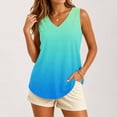 thumbnail image 6 of Long Tank Tops For Women Sevevn Womens Print Tank-Neck Plus Size Basic Casual Flowy Summer Sleeveless T-Shirt Basic Tank Tops For Women, 6 of 8