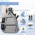 thumbnail image 6 of New Arrivals Pickle Ball Bag, Reversible Crossbody Bag/Backpack for Women Men Outdoor Sports, 6 of 7