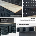 thumbnail image 5 of HPDMC 72in Rolling Tool Chest Cabinet Mobile Garage Workbench Heavy-Duty Tool Cabinet on Wheels with 11 Drawers, 2-Door Cabinet, 3 Top Cabinet, Pegboard & Power Strip for Tool Organization, 5 of 9