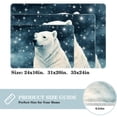 thumbnail image 2 of Polar Bear Polyester Non-Slip Machine Washable Floor Rug, for Office, Chair Rugs Included, 2 of 6