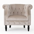 thumbnail image 4 of UNBRAND Akira Arm Chair Velvet Club Chair, Champagne 29.6D x 33W x 30.25H in, 4 of 10
