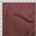 thumbnail image 4 of oneOone Tissu Polyester Spandex Bordeaux Dinosaure Coloré Matériel de Robe Imprimé Tissu au Mètre 56 Pouces de Large, 4 of 5