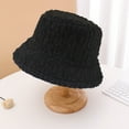 thumbnail image 3 of Winter Bucket Hat for Women Warm Hats Solid Color Sunshade Soft Faux Fur Fisherman Cap, 3 of 8