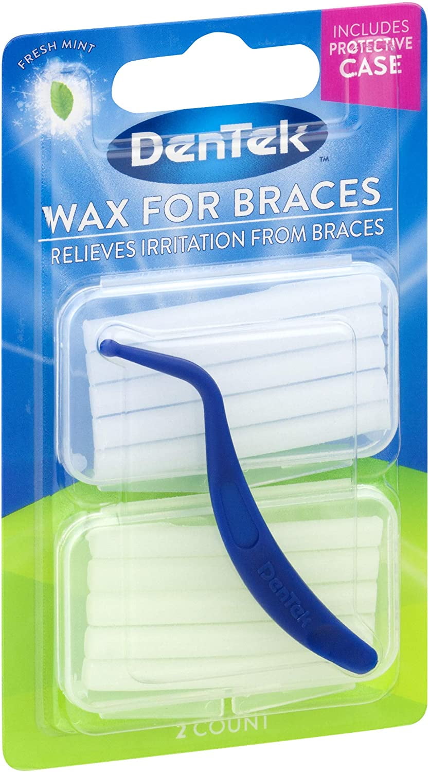DenTek Wax For Braces Fresh Mint - 1 ea., Pack of 4