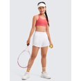 thumbnail image 2 of Shorts CRZ YOGA Feathery-Fit Suaves con Bolsillo con Cierre Blanco XL, 2 of 6