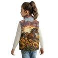 thumbnail image 2 of Garronmavis Horse Kids Vest 11-12 Comfortable Sunflower Boys Sleeveless Vests Lightweight Sleeveless Jackets Outerwear with Pockets Stylish Warm Soft Outerwear Jacket with Pockets, 2 of 7