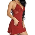 thumbnail image 4 of uublik Valentines Lingerie Set for Women Lace Plus Size Babydoll Sexy Naughty Bodysuit, 4 of 5