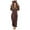 Brown, variant on Girls Animal Onesi𝐞 Fleece 𝐁ear Hooded Fuzzy Long Sleeve Halloween Jumpsuit for Kids Zip Up Flannel Sherp𝐚 Winter Furry Suit