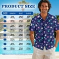 thumbnail image 6 of Xixirimido Celestial Vibrant Stars Print Hawaii Couple Matching Outfit Men's Hawaiian Shirt and Women's Summer Sleeveless Dress Soft Midi Beach Dresses Matchable Couple Outfits, XL, 6 of 7