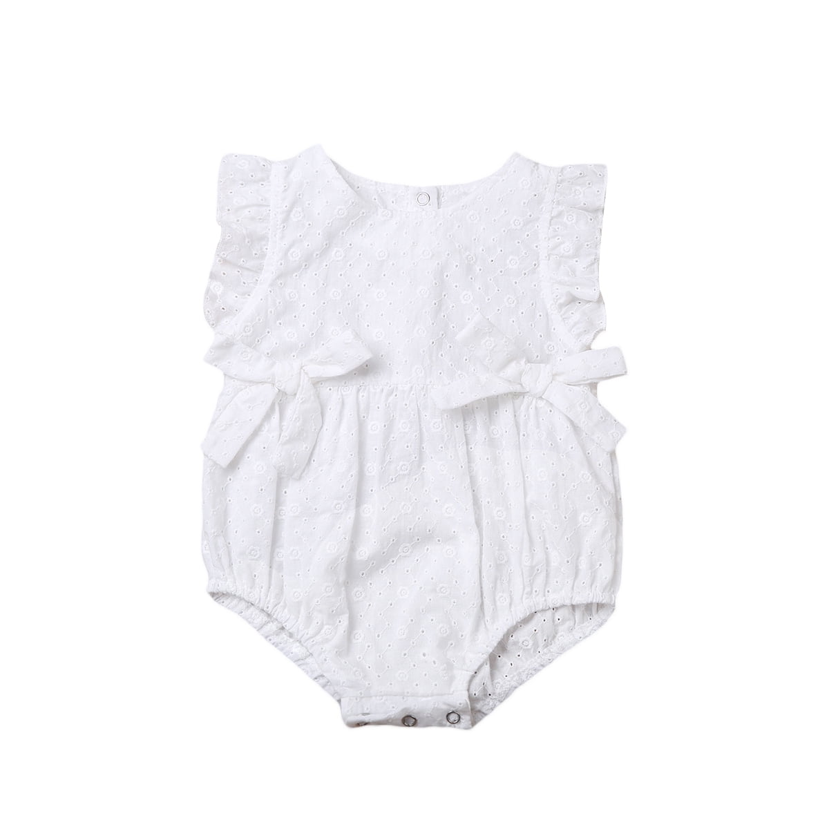 luethbiezx US Newborn Infant Baby Cotton Lace Hollow Romper Bodysuit ...