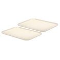 thumbnail image 1 of Unique Bargains Plastic Fast Food Serving Tray, 15' x 10.6' Reusable Cafeteria Serving Tray White 2Pack, 1 of 6