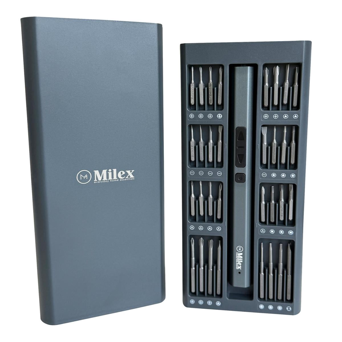 Milex 66-piece Invisible Tool Box Electric Screwdriver Set