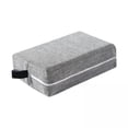 thumbnail image 1 of 2x Block Cloth Cover Meditación Estiramiento Sentadillas Antideslizante Brick Cover Gris, 1 of 8
