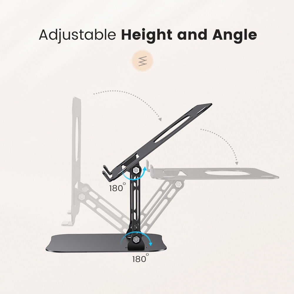 Laptop Stand for Desk, KEXIN Aluminum Adjustable Stand of Laptop for Mac / HP / Dell / Samsung, 10-16 inches Foldable Computer Holder