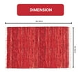 thumbnail image 2 of Home Weavers Rodeo Collection Living Room Rug, Machine Washable Reversible Area Rugs, Rug For Living Room, Runner Rugs, Kitchen Runner, Soft Foldable Indoor Floor Rug, Easy To Clean, 5' x 8', Red, 2 of 2
