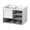 Clear CL1, variant on Desktop Drawer Storage Box W1820 Single Layer White + Transparent Black