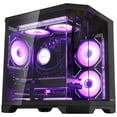 thumbnail image 5 of Hoengager RTX 5070 12GB Gaming PC - AMD Ryzen 5 9600X 6-Core 3.9 GHz, 16GB DDR5 RAM, 1TB PCIe and 1TB SATA SSD, Windows 11 -RGB Prebuilt Computer, 5 of 12