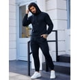thumbnail image 4 of COOFANDY Men's Tracksuit 2 Piece Hooded Athletic Sweatsuits Casual Running Jogging Sport Suit Sets, 4 of 6