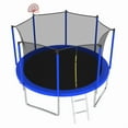 thumbnail image 4 of 14FT Trampoline ,Sports Fitness Trampolines with Enclosure Net, Recreational Trampolines for Outdoor Indoor, 4 of 10