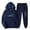 Navy 2 piece outfits for women, variant on Usmixi Tracksuits Set for Women Hoodeis 2 Piece Outfits for Women Fashion ECG Print Hooded Sweatshirt Jogger Pant Lounge Sets Plus Size Workout Sports Sweatsuits Sets with Pocket Under $10
