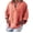 Orange, variant on Homenesgenics Womens Tops Fall Clothes Boho Womens Long Sleeve Cotton Linen Kaftan Ladies Baggy Blouse Tee Shirt Tops Brown S