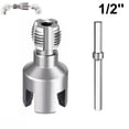 thumbnail image 1 of Pipe Tapping and Threading Tool, PVC Pipe Threader Kit, Integrated Internal & External Pipe Threading Tool, Electric Drill Compatible Rethreading Tool, Dual-Function Thread Cutter for Plastic Pipes, 1 of 8
