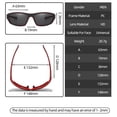thumbnail image 5 of Gafas de sol polarizadas de visión nocturna para hombre UV400 Gafas de conducción (pierna roja negra), 5 of 5
