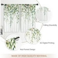 thumbnail image 6 of Sage Green Eucalyptus Leaves Kitchen Curtains Flower Watercolor Floral Spring Botanical Rod Pocket Plant Cafe Curtains for Bathroom Living Room Window Drapes Treatment Fabric 27.5 x 39 Inch, 6 of 6