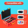 thumbnail image 3 of Estuche protector impermeable para la consola Nintendo Switch: maleta de viaje portátil con diseño resistente para accesorios de consolas de videojuegos, 3 of 7