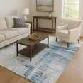 thumbnail image 7 of Addison Rugs Mayfield Premium Machine Washable Transitional Stripes Sky Rectangle Rug, 9' x 12', 7 of 7