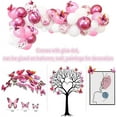 thumbnail image 7 of AOWEE Pink Butterfly Balloon Garland, Pink Birthday Decoration with Pink Butterflies, 117pcs Metallic Pink White Balloon Confetti Balloon for Girls Birthday Baby Shower Wedding, 7 of 7