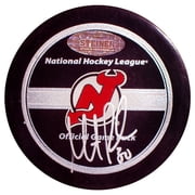 Martin Brodeur Autographed NJ Devils Current Style Game Model Puck