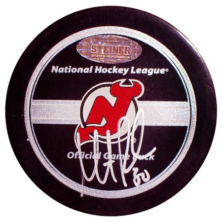 Martin Brodeur Autographed NJ Devils Current Style Game Model Puck