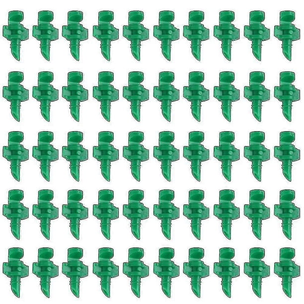 50 boquillas rociadoras de agua para microjardín, kit de riego de césped