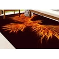 thumbnail image 2 of Black and Red Rug, Rugs, Bath Rugs, Phoenix Rug, Character Rug, Orange Rugs, Character Rugs, Bathroom Rug, Nursery Rug, Printed Rug, 2.6'x5' - 80x150 cm, 2 of 8