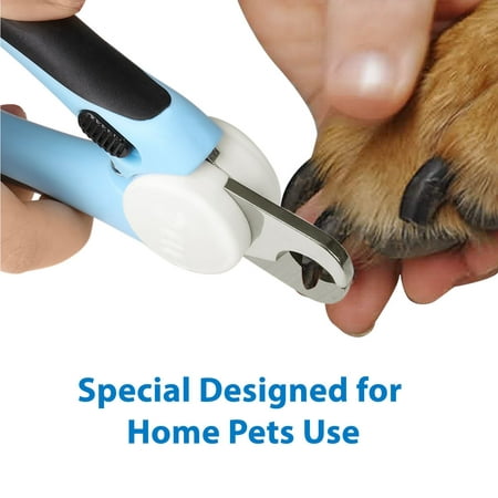 Dog Nail Clippers Large Breed - Easy to Use Dog Nail Trimmer and Toenail Clippers - Quick Sensor, Sharp Cuts and Safety Guard to Clip with (Best Way To Cut Dogs Nails At Home)