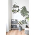 thumbnail image 5 of Wall Hanging Planter,2 Tiered Plant Propagation Stations Glass Terrarium With Wooden Stand Test Tube Flower Vases Retro Hanging Glass Planter For Prop, 5 of 5