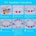 thumbnail image 4 of Bead Bracelet Making Kit with Mixed Color Letter Fish Star Flower Candy Beads Acrylic Spacer, 4 of 8