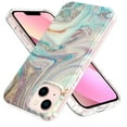 thumbnail image 1 of Compatible for iPhone 13 Case,Marble Pattern IMD Shockproof Rubber Rugged Soft TPU Silicone Drop Protective Women Girl Ultra Slim Cover.For iPhone 13,E, 1 of 6
