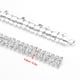 thumbnail image 4 of Rhinestone Chain AB Color Rhinestone Chain Copper Material High Transparency Smooth Cutting 3 Rows DIY for Wedding Dress Shoes ANGGREK Otros, 4 of 8